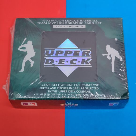 1992 Upper Deck Baseball Team MLB MVP Holographic 54-Card Set Factory Sealed COA - Picture 1 of 8